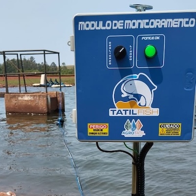 Módulo de monitoramento próximo ao monge